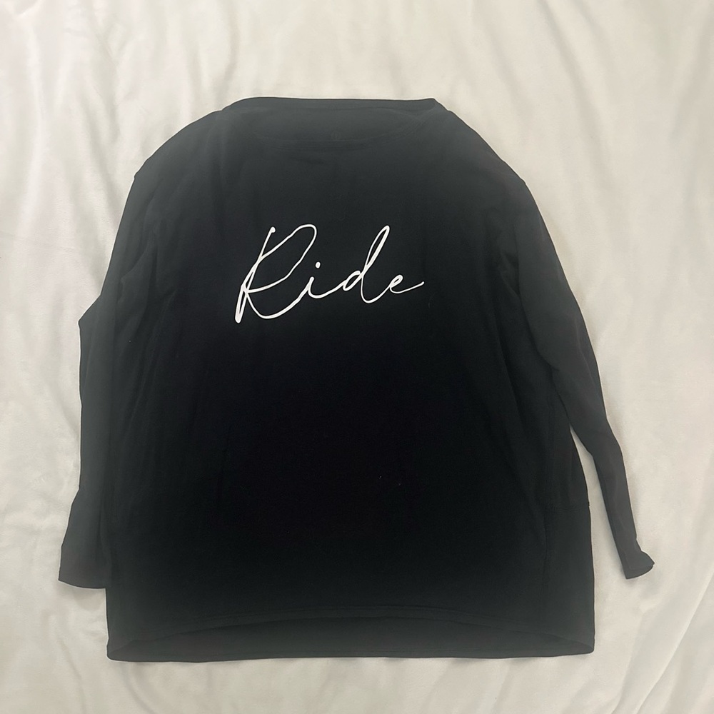 Black Spin Class Lululemon Long Sleeve